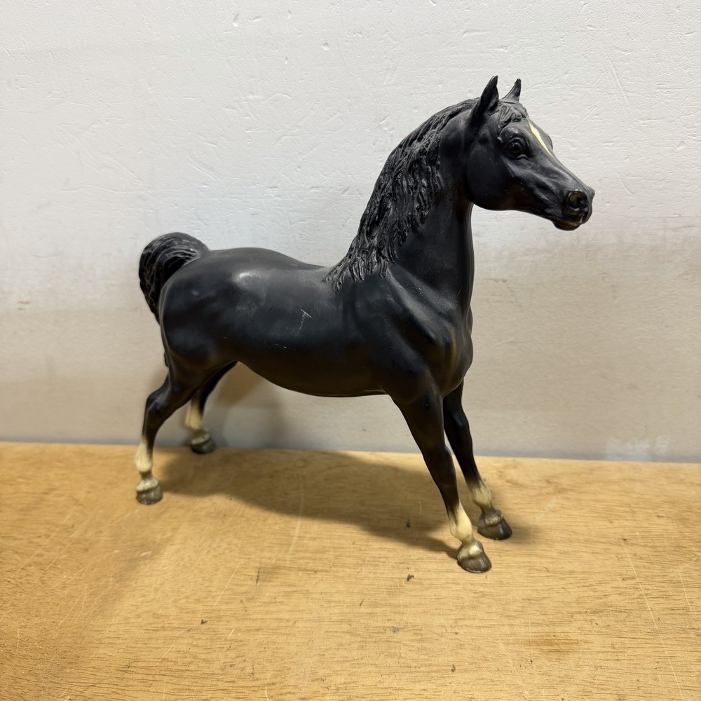 Vintage Breyer Morgan Stallion #48 Black Stretch Model Horse Traditional Cm